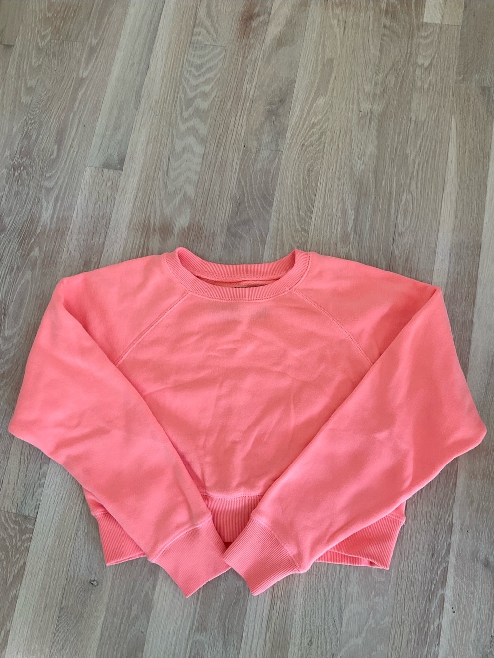 Katie J NYC Coral Pink Kids Cropped Sweatshirt
